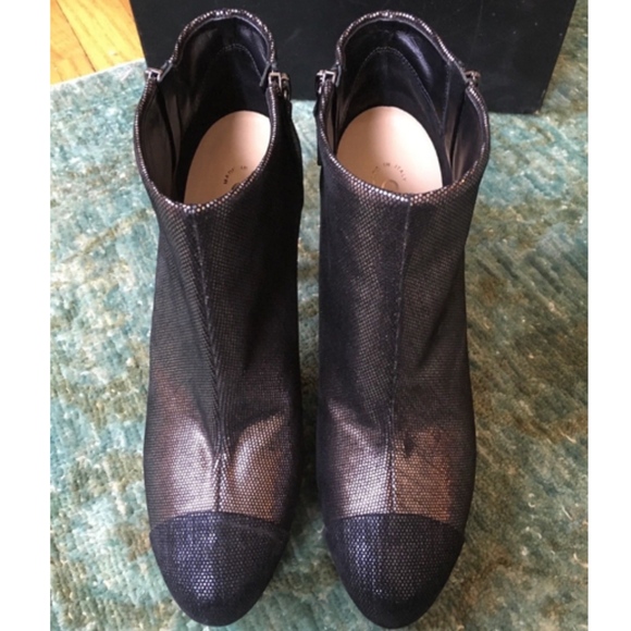 Chanel Metallic and Black Ankle Booties - Picture 3 of 6